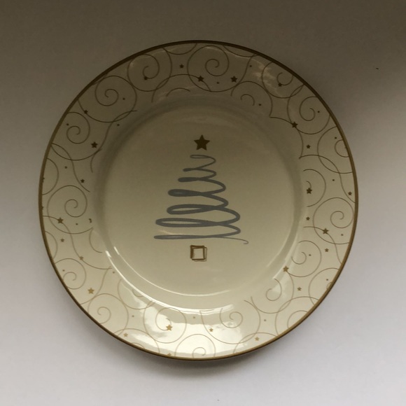 Russ Berrie Snowlit Settings Whimsical Set Dessert Luncheon Christmas Plates - Picture 2 of 13